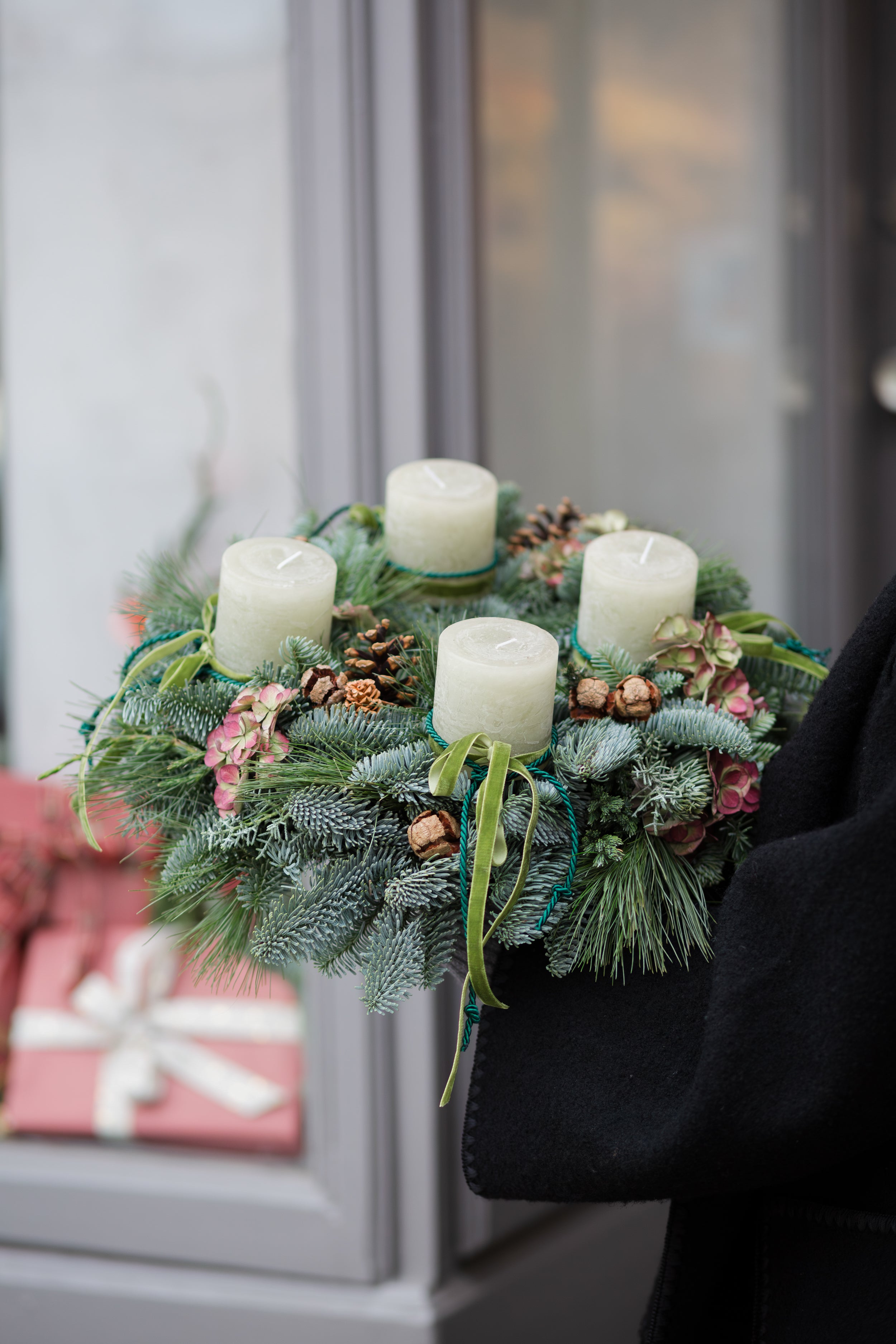 Weihnachtskranz mit Deko Grün 30cm